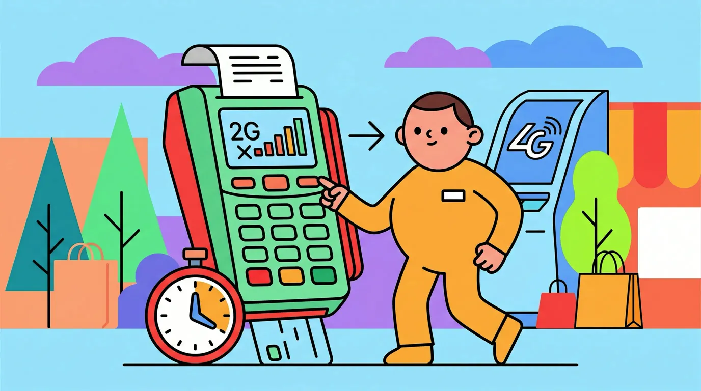 2G Is Being Shut Off, and Your Local Store's Payment Terminal Is on the Clock