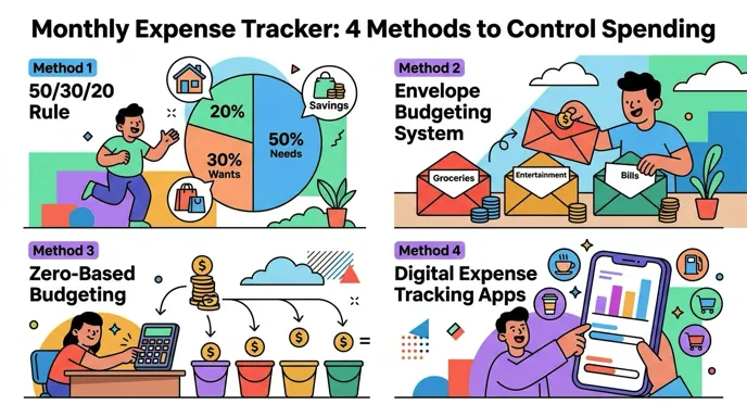 Monthly Expense Tracker: 4 Methods to Control Spending