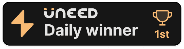 Uneed Daily Winner, 1st place